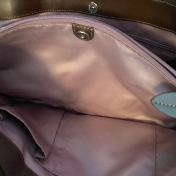 Coach F14682 Penelope Large Brown Leather Shopper Handbag - Picture 6 of 9